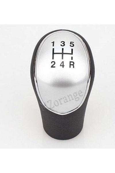 FVR Hyundai I10 and Matrix Set of 5 Gray Leather Gear Shift Knobs