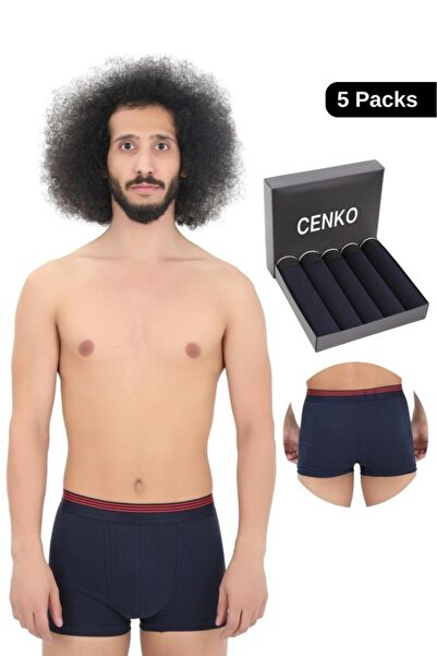 CENKO Boxeri pentru bărbați 5 bucăți Lycra Slim Fit țesătură subțire Boxer la preț special potrivit pentru utilizare zilnică