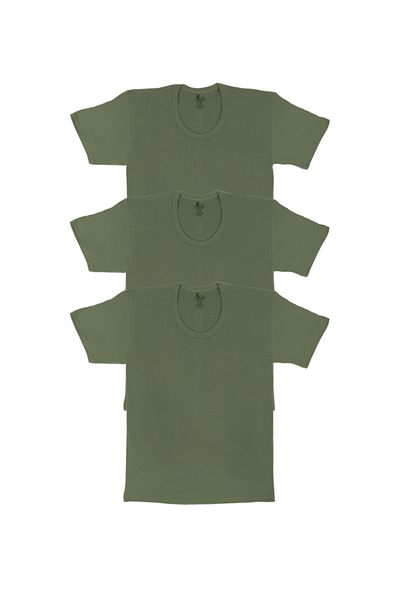 CENNETOĞLU Men's 3-Piece Crew Neck Undershirt in Special Package
