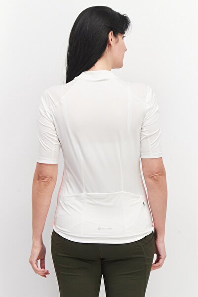 adidas Women Sportwear Fit Brand Logo Jersey Top, White Combo