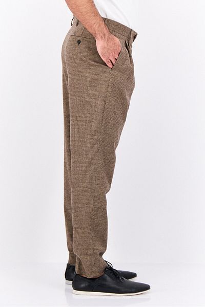 Gant Men Regular Fit Houndstooth Chino Pants, Brown