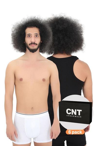 CNT Ανδρικό Βαμβακερό Σετ Μπόξερ Βασικό Πακέτο Premium 3 τεμαχίων