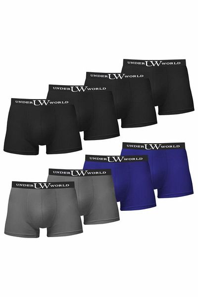 UNDERWORLD Ανδρικά μποξεράκια Lycra Premium 8 συσκευασιών - Μη αναδιπλούμενα