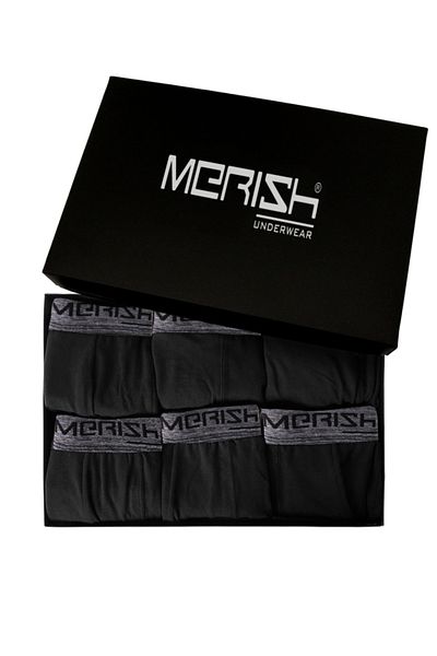 Merish Underwear Ανδρικό μποξεράκι Premium Lycra 6 τεμαχίων (ΠΡΟΪΟΝ ΣΕ ΚΟΥΤΙ)