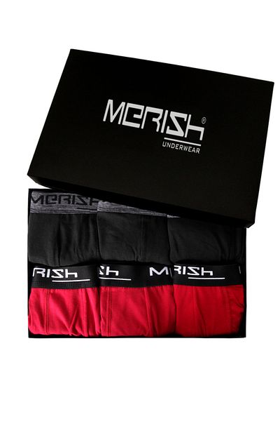 Merish Underwear Men's 6-Piece Premium Lycra Boxers (Boxed Product)
