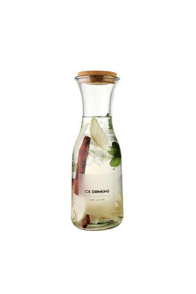 Bien Servi High Quality Glass Juice Jar with Decal
