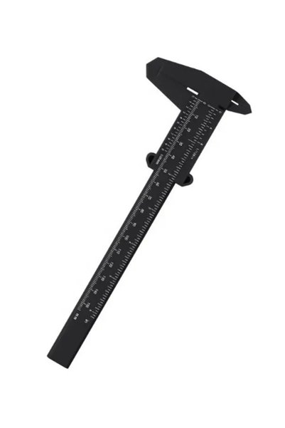 gaman T01 Microblading and Permanent Makeup Measuring Ruler Caliper 0-150mm Black Color