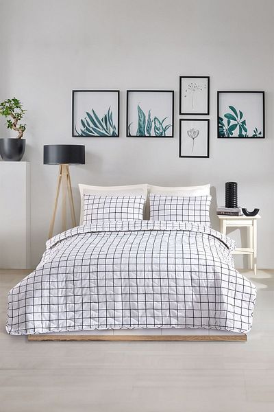 Eponj Home Double Quilted Bedspread Set - Artus Black