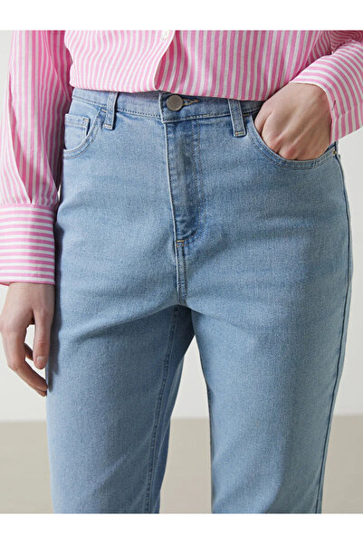 LC Waikiki LCW Jeans İndigo Mars Flare Kadın Jean Pantolon