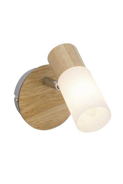 Homelux Babsan Spotlight, 1Xe14, 3.5W, Metal/Wood, Brown