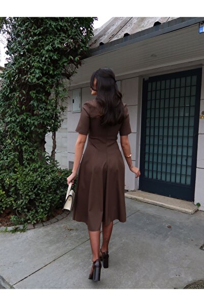 ESRAHELVACI Midi Length Flared Dress