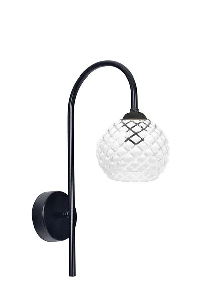 Uçar Anna Modern Baston Metal Sleeve with Glass Head Sconce Bedroom Bar Restoran Hotel Sconce