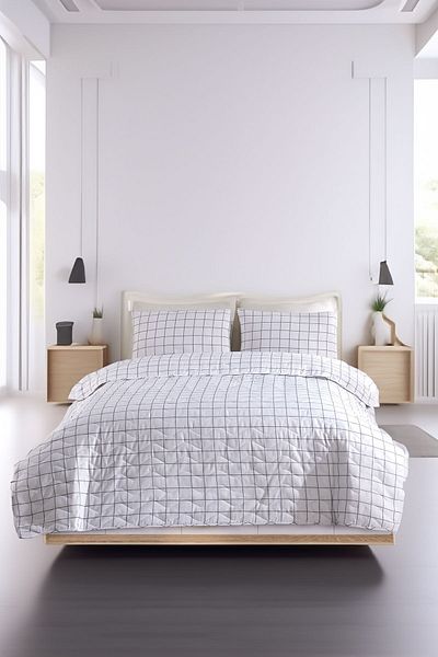 Eponj Home Artus Gray Double Quilted Bedspread Set