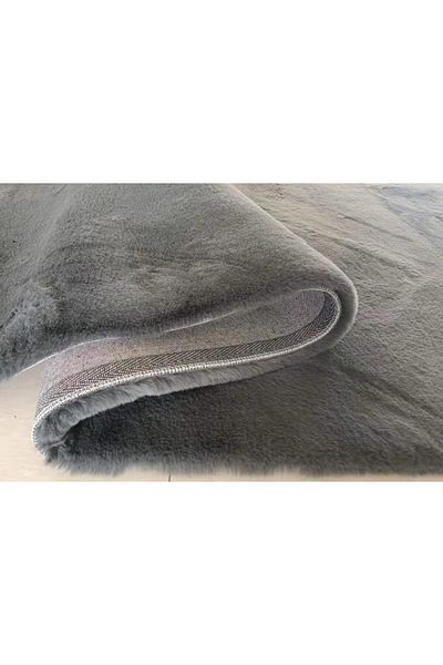 Heinner Home Rabbit fur Rug 160x230 cm Dark grey