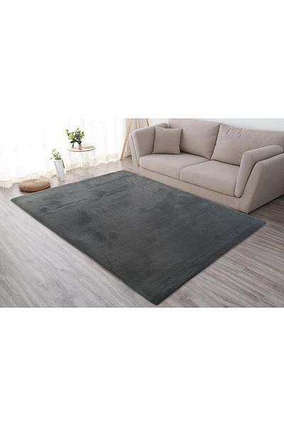 Heinner Home Rabbit fur Rug 160x230 cm Dark grey