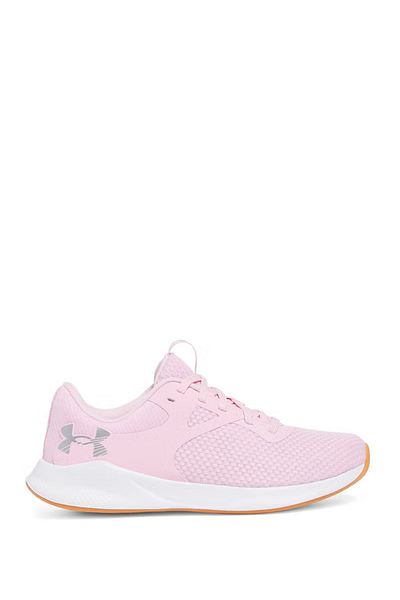 Under Armour Women's Brand Logo Comfortable Sole Lace-Up Pink Sneakers 3025060 -647