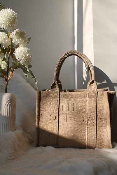 Valeri The Tote Bag Bej Deri Çanta
