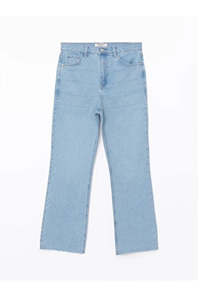 LC Waikiki LCW Jeans İndigo Mars Flare Kadın Jean Pantolon