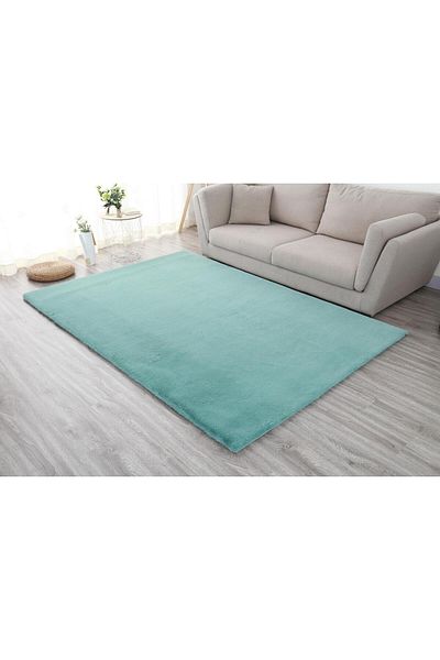 Heinner Shaggy soft furry carpet Turquoise 70x140 cm