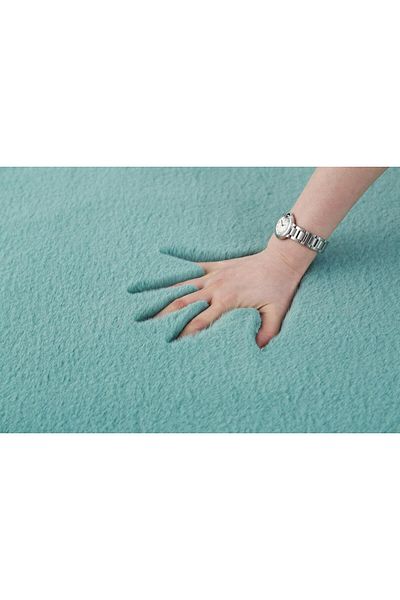 Heinner Shaggy soft furry carpet Turquoise 70x140 cm