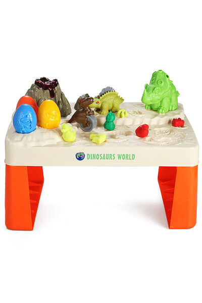 Little Story مجموعة ألعاب عالم الديناصورات (17 قطعة) مع ضوء مدمج وصوت بركان و...