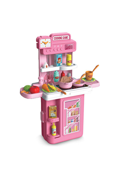 Little Story مجموعة ألعاب الطاهي/المطبخ/المطعم مع حقيبة أمتعة (41 قطعة) مع إض...