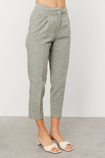 Ekol High Waist Side Pocket Trousers