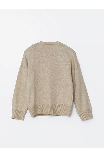 LC Waikiki Xside Beige Crew Neck Women's Knitwear Sweater
