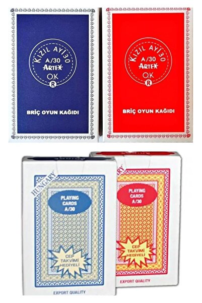 Star بطاقة لعب أركتكس هونج كونج A/30 من ريد بير - 4 مجموعات من أوراق اللعب