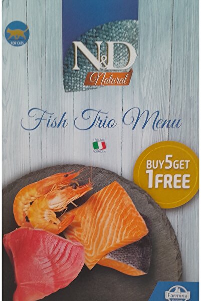 N&D NATURAL KARİDES+SOMON BALIK MENU 70 GR*6 ADET