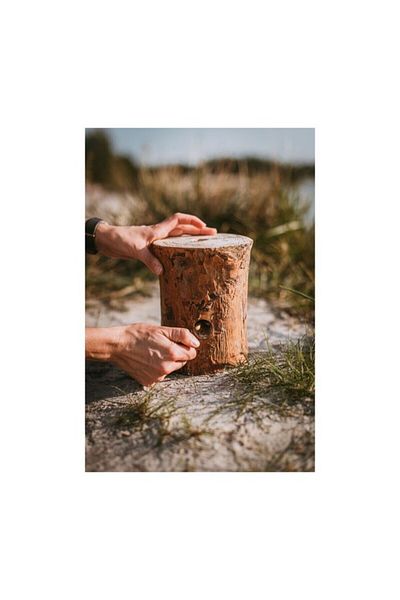 Kistenmacher Patio Essentials Outdoor Citronella Scent Camping Fire Log Candle