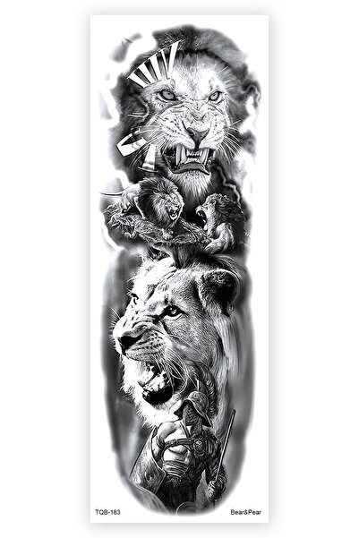 BP Tattoo Spartacus Kol Dövmesi Kol Kaplama Dövme Tattoo