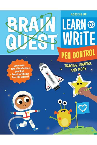 Workman Publishing Brain Quest - Reading and Writing Effect: Pen Control, Shaped and Sewn Design