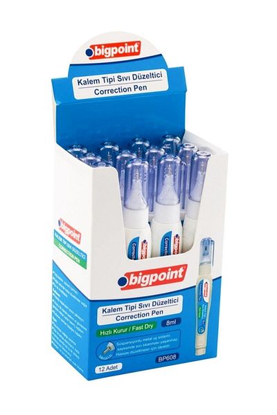 Bigpoint Daksil Pen Type Liquid Eraser 8ml Bp608