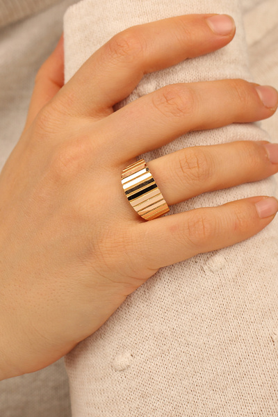 Çgk Çiğdem Gürel Kuyumculuk Aynalı Altın Yüzük