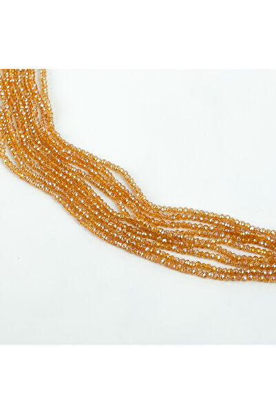 yfhobi 1 Dizi (145-155 Adet) - 2 mm Yassı Kristal Cam Boncuk Dizisi Şeffaf Ja...