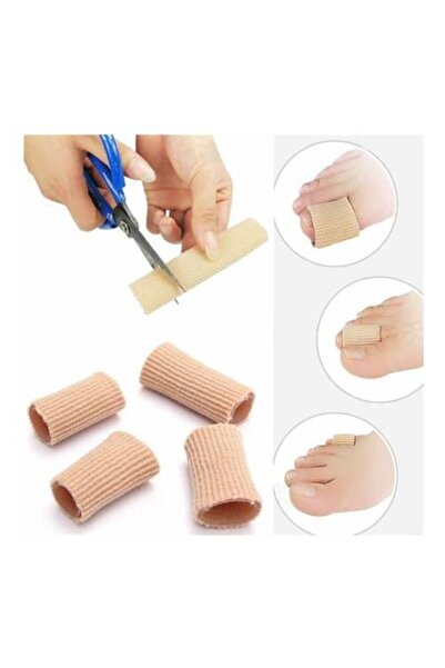 Peddy 7 Cm Ayak Batık Koruyucu Tırnak Koruyucu Boru Kumaş Silikon Jel Tüp Kem...