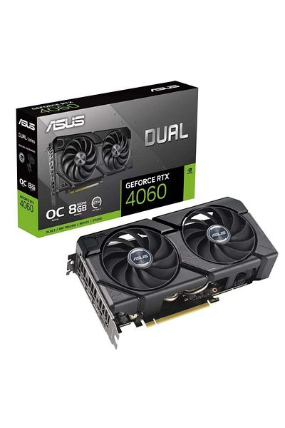 ASUS GeForce RTX4060 DUAL OC Evo Edition 8GB - DLSS 3 128 Bit GDDR6 Graphics Card