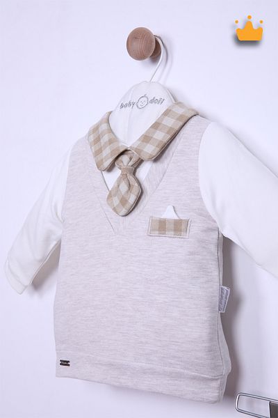 Babydola Stylish Premium Quality Combed Cotton Baby Boy Children's Festive Suit 13983