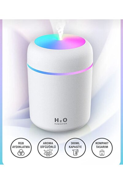 H2O Humidifier H2o 300 Ml Ulrasonik Hava Nemlendirici Ve Aroma Difüzörü V107