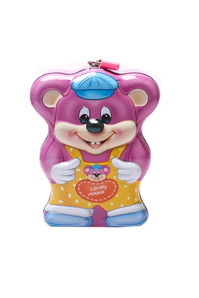 Livava Slatka miška Torba komad i zaključana metalna kasica prasica, roza, 17...