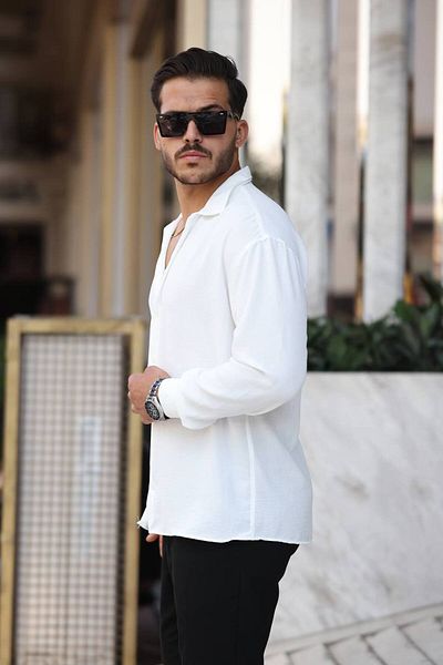 CAN Men's White Summer Aerobin Shirt