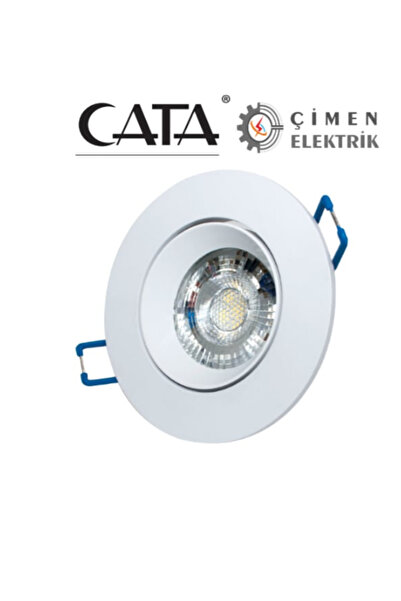 Cata 3 Adet CATA CT 5256 Beyaz Kasa Led Spot 8W 3200K Gün Işığı