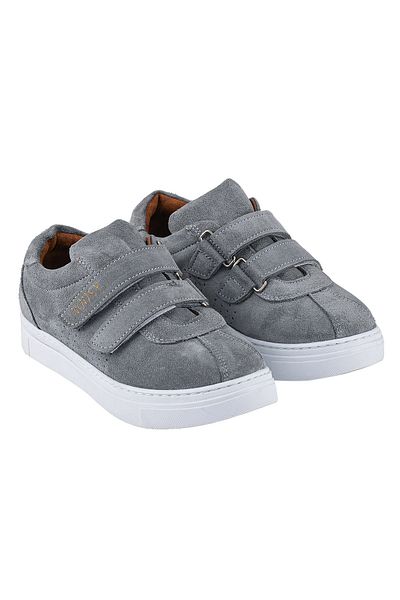 NOOSY Genuine Leather Gray Unisex Kids Sneakers