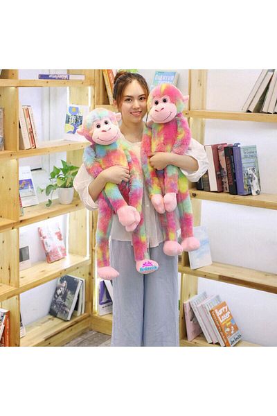 FEN TOYS Soft Colorful Plush Monkey - 85 cm Sleeping Companion