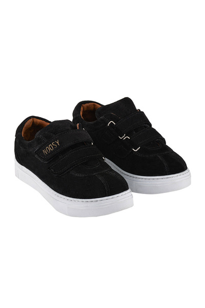 NOOSY Genuine Leather Black Unisex Kids Sneakers