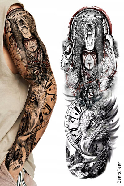 BP Tattoo Kol Dövmesi Kartal Kol Kaplama Tattoo Dövme