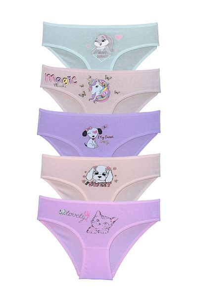 Hilady PACHET 5 BUCĂȚI FETĂ BUMBAC IMPRIMAT DE CULOARE MOALE