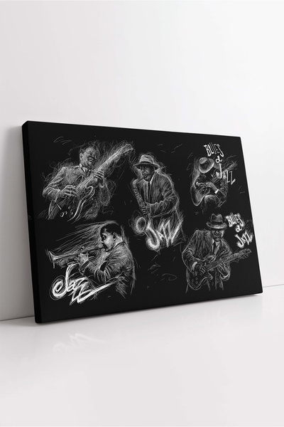 KOSS Dijital Абстрактна декоративна картина върху платно с рисувани ефекти на...