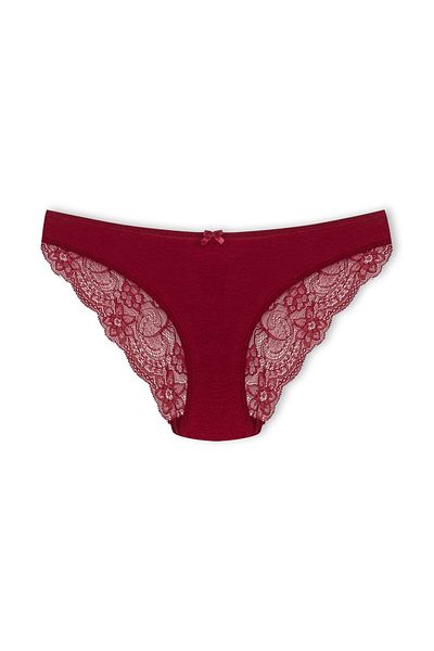 HNX 4 Pack Cotton Back Leg Lace Slip Women's Panties